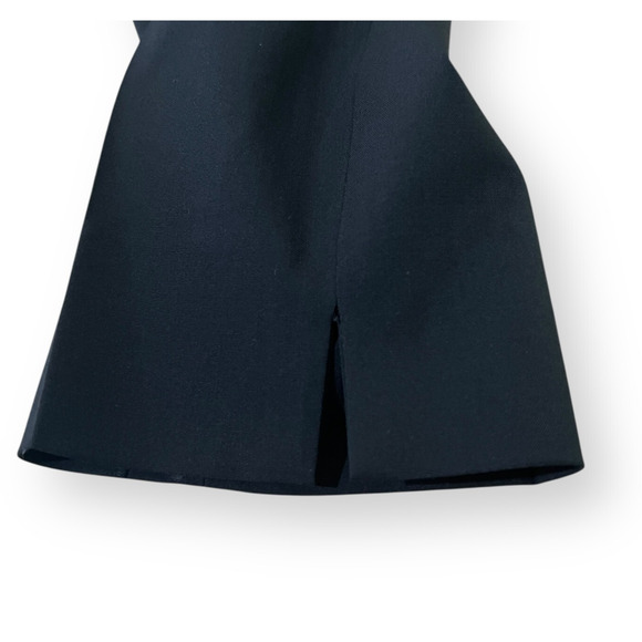 Theory Black Ibbey Dress Pants Womens 4 Low Rise Wool Stretch Ankle Slits USA - Picture 10 of 10